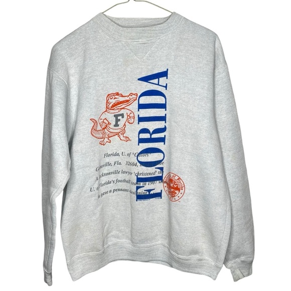 Vintage Other - Florida gators blue orange crewneck sweatshirt vintage size medium grey M